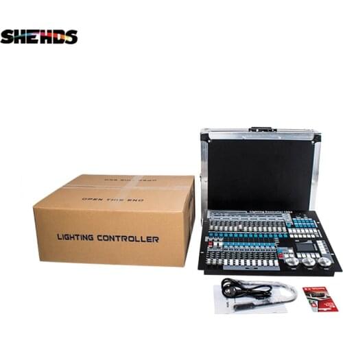 SHEHDS Flight Case With1KingKong DMX Conlose 1024 Multifunction Stage Lighting Controller Dj Disco Professional LED Equipment