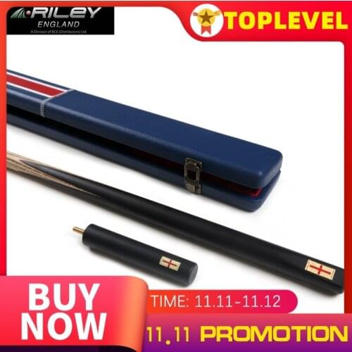 Professional RILEY One Piece Snooker Cue For Competition Handmade Billiard Cue Stick with Case with Extension 9.5mm for Player