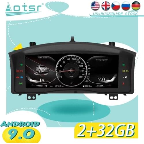 12.3 inch Car LCD Cluster instrument multimedia dashboard Modification For Lexus LX570 2007-2015 GPS navigation player