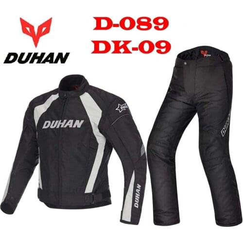 DUHAN racing suit motorcycle riding suit Jacket pants winter warm windproof anti-wrestling Mount riding knight clothing oxford
