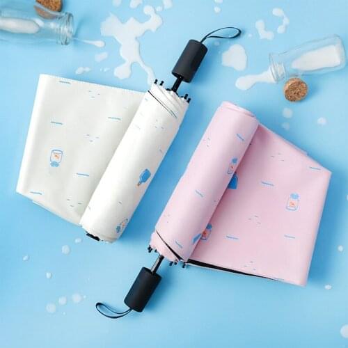 Small fresh bottle umbrellas for both men and women sun umbrellas sunshade sunscreen UV Three-fold Umbrella SF07