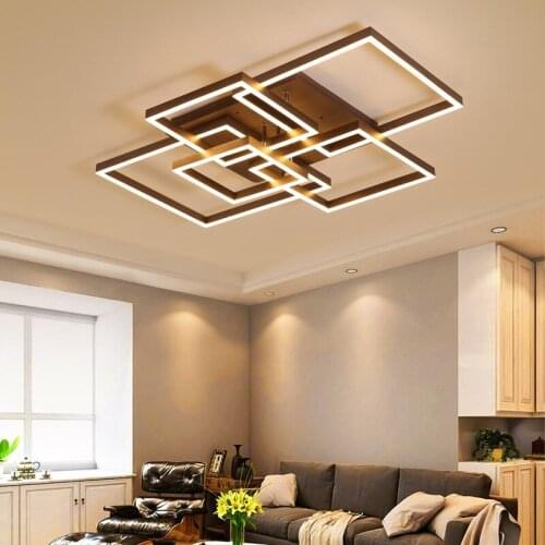 Hardware Acrylic Frame Overlap LED Ceiling Light Living room bedroom dining room ceiling lamp Commercial/office lighting fixture