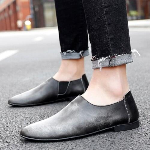 Mens shoes 2021 Spring mens casual shoes Men sneakers mens leather shoes genuine leather shoes for men Loafers moccasins