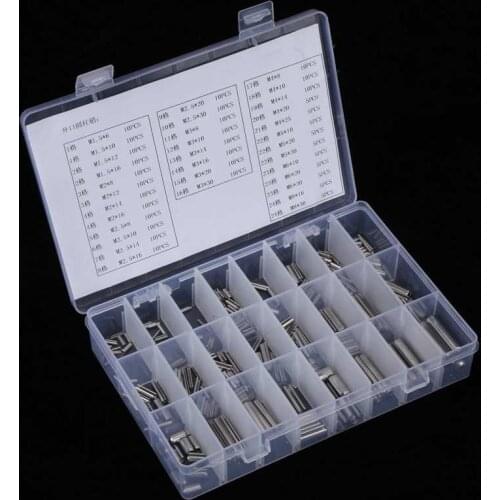 280Pcs Stainless Steel Spring Tension Roll Pins Set M1.5 M2 M2.5 M3 M6 M8
