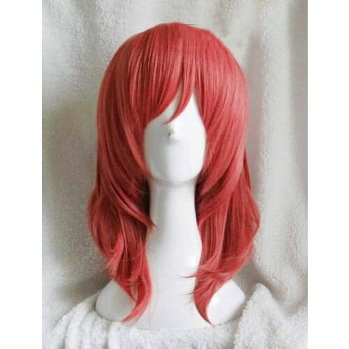 LoveLive! Love Live Maki Nishikino Short Red Heat Resistant Cosplay Costume Wig + Wig Cap