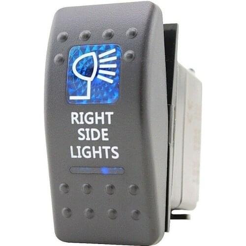 RIGHT SIDE LIGHTS PATTERN Car MARINE ROCKER SWITCH DC 12V 20AToggle SWITCH Laser 5 Pins ON-OFF Switch for Car Boat
