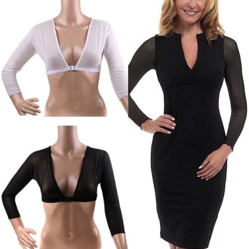 Arm Sleeve Shapewear Sexy Crop Tops Slimming Control Body Women Shaper Shapers Trainer Seamless Arm Plus Size C7Z2