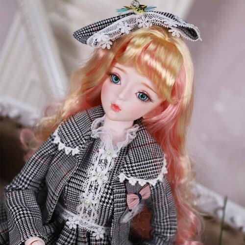 DBS 1/3 BJD Doll 26 Joints 62cm Plastic Ball-jointed Doll with Hair Eyes Clothes Fashion Makeup DIY Doll for Girls SD