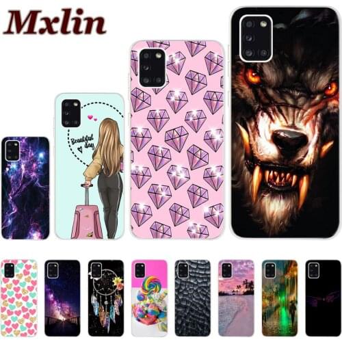 For Samsung Galaxy A31 Case Cover A11 A51 A71 M31S A21S Pattern Silicone Soft Bumper Phone Back Shell For Galaxy A31 A 31 Fundas