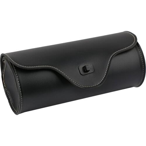 Universal Motorcycle PU Leather Front Forks Bags Sissy Bar Tool Bag Saddlebag Tool Pouch Side Bag For Harley Cruiser Honda