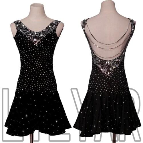 New Latin Dance Dress Competition Dress Costumes Skirt Performing Dress Adult Customize Children Red Matador Skirt Split Skirtes