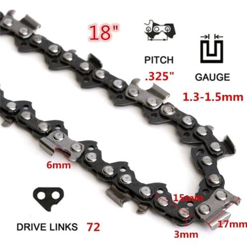 1/2Pc 72 Link Chainsaw Saw Chain Metal Fits For Chinese Import 4500&5200 Etc For Use On Portable Chain Saw Mills Surface Smooth
