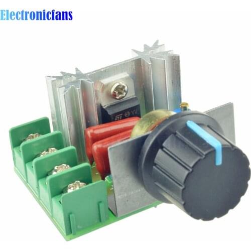 10Pcs/Lot 2000W 50-220V AC 25A SCR Motor Speed Controller Adjustable PWM Voltage Regulator Temperature Motor Switch Module