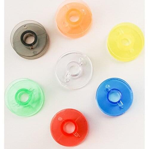 10Pcs Transparent Bobbins Spool Sewing Bobbins Spool Plastic Empty Bobbins For Home Sewing Accessories Universal Empty Bobbin