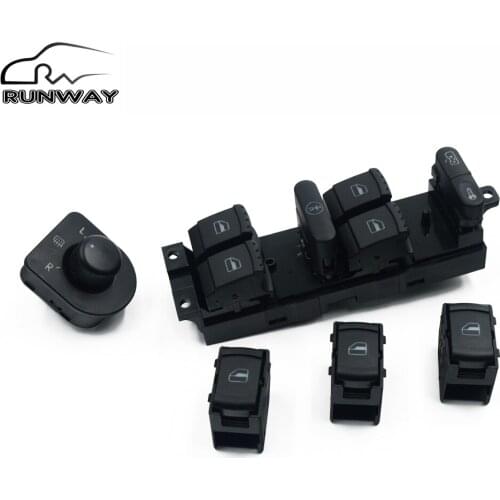 5PCS For Volkswagen VW JETTA GOLF MK4 POLO BORA A4 Passat B5 BEETLE 1J4 959 857D 1J1 959 565F Power Window Mirror Switch Button
