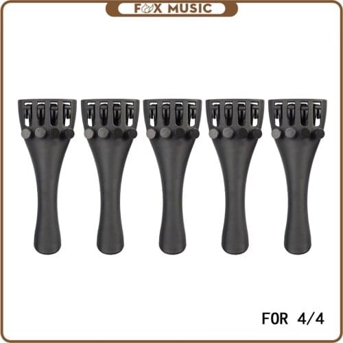 5PCS Violin Carbon Fiber Tailpiece With 4 Tuners 4/4 Violin Part &Accessories New Set