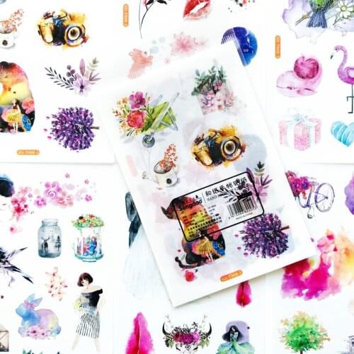 6 Sheets/Pack Cute Girls Dream Sticker Adhesive Craft Stick Label Notebook Computer DIY Decor Kids Gift Stationery