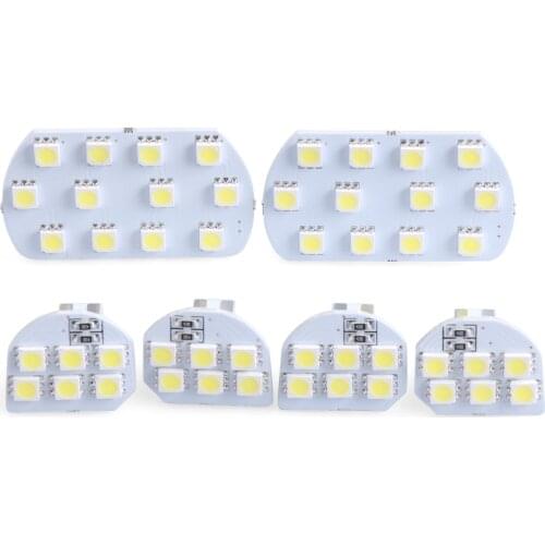 6pcs/set Super Bright Led Interior Dome&Map Reading Light Lamp Interior Light For Peugeot 206 307 308 3008 408 508 Citroen C5