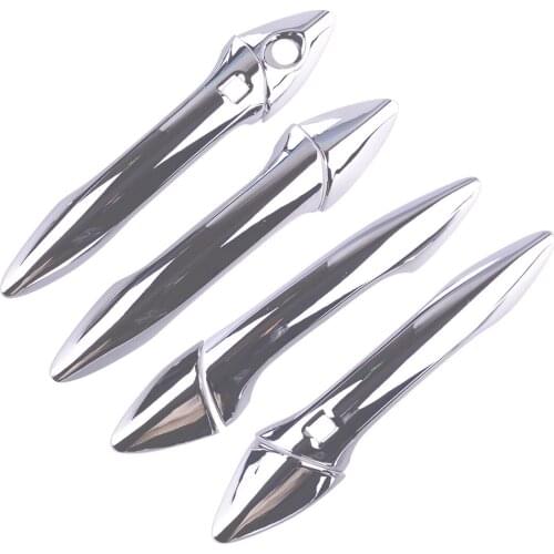 8pcs Car Exterior Smart Door Handle Cover Trim Fit for Hyundai Elantra Sedan Avante 2012 2013 2014 2015 2016 Chrome ABS