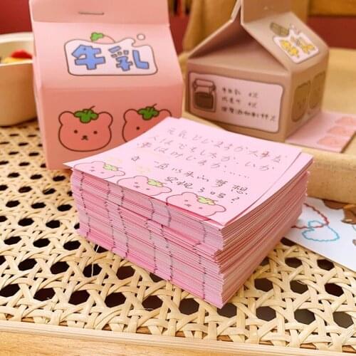 230 Sheets Girl Kawaii Milk Bear Cute Memo Pad Notes To Do List Paperlaria Daily Check List Notepad School Office Stationery