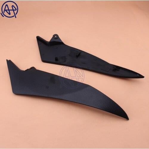 Black Motorcycle Covers Gas Tank Side Cover Trim Cowl Panels Fairing 1pair For YAMAHA YZF R1 2009-2014