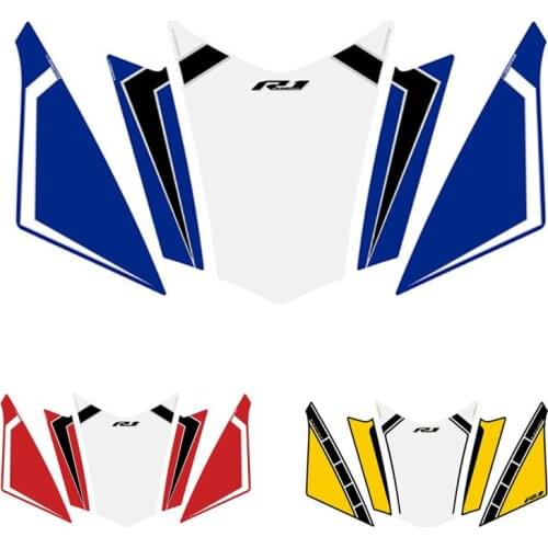 Motorcycle 3D Gel Front Fairing Decals Sticker Number Board Protector Sticker Set For YAMAHA R1 YZF-R1 r1 2018-2019