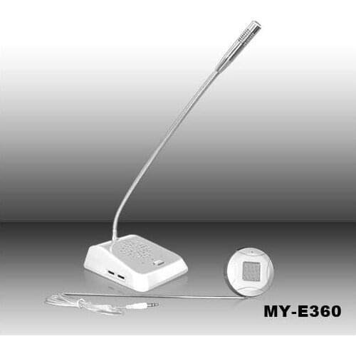 E360 Silver Bank Office Store Station Window Counter Intercom