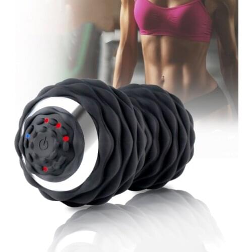 Electric Vibrating Peanut Ball Muscle Relaxing Home Gym Fitness Yoga Rechargeable Portable Mager Yoga Mage Rollor