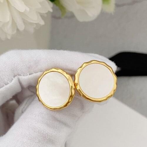 Europe and America New golden Gothic round fashion earrings for women jewelry