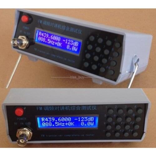 RF signal generator FM Power CTCSS Frequency Meter Tester Transmit receiver
