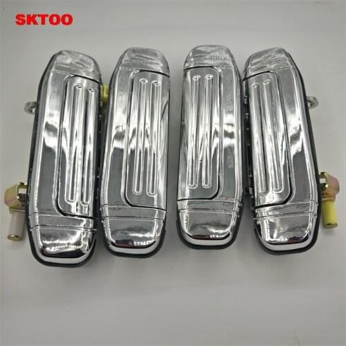 4PCS for Mitsubishi Pajero 2 Accessories Chrome Door Handle V31 V32 V33 V43 V44 V45 V46 1991-1999 1996 1998 1992 Sticker Car Sty