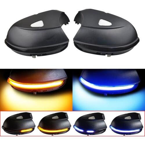 Flashing Water Rearview Side Dynamic Turn Signal Light Rearview Mirror Indicator for VW Passat CC B7 Beetle Scirocco Jetta MK6