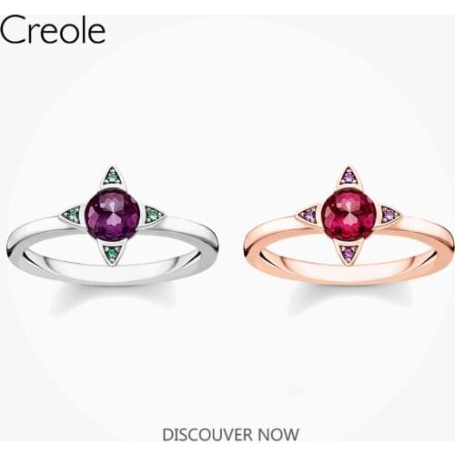 Ring Purple Zircon Stone 925 Sterling Silver Rose Gold 2021 Brand New Fine Women Jewerly High Quality Gift for Lovers Girdfriend