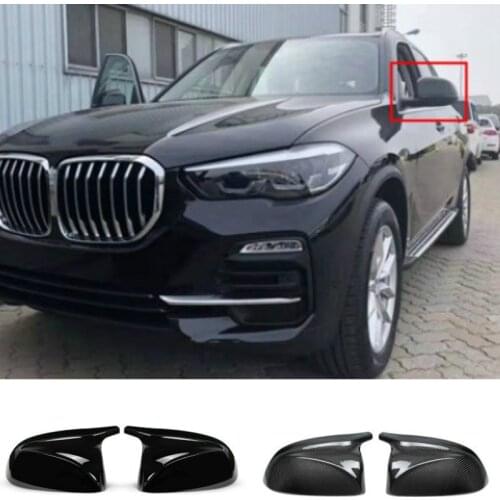 M look Carbon Fiber Mirror Cover for BMW X4 G01 X3 G02 X5 G05 Side Door Rearview Cover Caps 2018 2019 2020