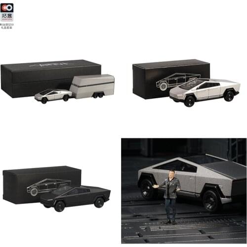 **In stock** Xcartoys 1:64 Tesla Cybertruck Truck 01 Silver Diecast Model Car