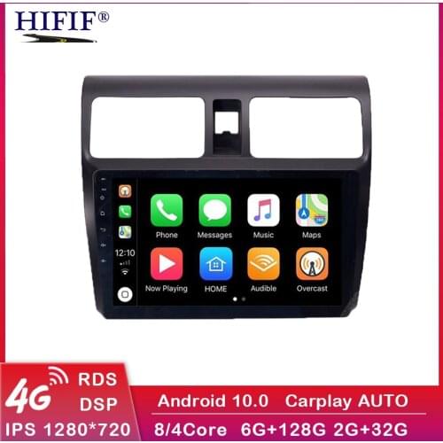 2din Android 10 10.1 inch 4+64G 8 Core Car GPS Navigation Radio for Suzuki Swift 2005 2006 2007 2008 2009 2010 Multimedia Player