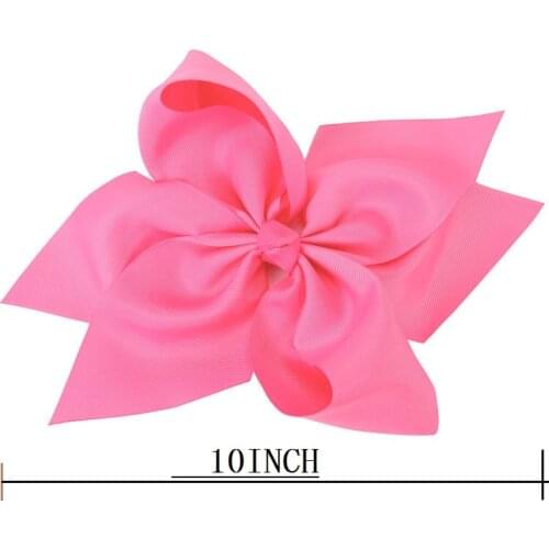 OEM & ODM 10 Inch Large Bowknot Grosgrain Ribbon Girls Hairpins Hair Bow Hairclip Hair accessories
