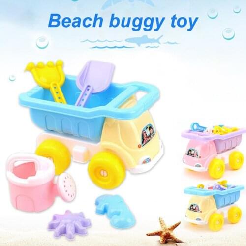 Durable Beach Toy Plastic Kit Hand-eye Coordination Smooth Surface Vibrant Color Outdoor Summer Beach Toys Kit for Entertainment