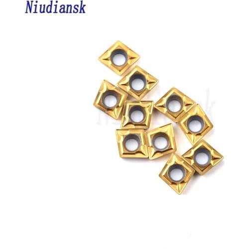 10PCS Carbide insert CCMT060204 UE6020 inner round milling tool CNC blade lathe tools CCMT 060204 turning insert tools