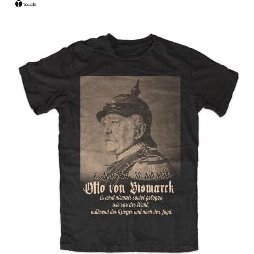 2019 Latest Men T Shirt Fashion Printed T-Shirt Men Otto Von Bismarck Premium T-Shirt Schwarz Zitat Kult Cosplay T-Shirts