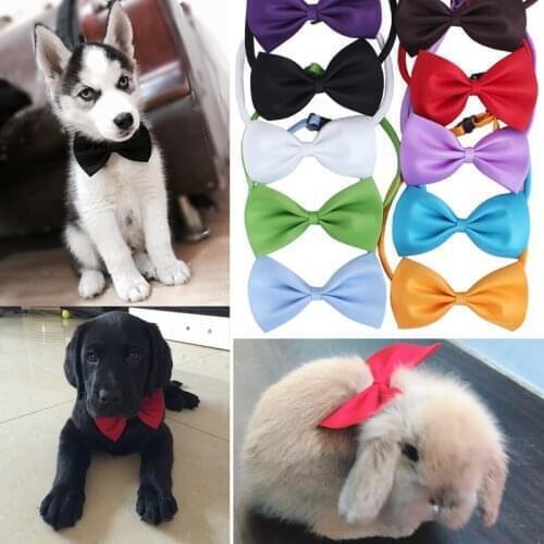Pet Dog Cat Necklace Adjustable Strap For Cat Collar Dogs Accessories Pet Dog Bow Tie Puppy Bow Ties Dog Pet Supplies