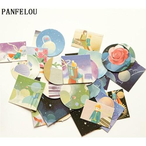 PANFELOU 1bag=40PCS The prince The sealing paste adhesive paper stickers Hand account Scrapbooking DIY Album book cards