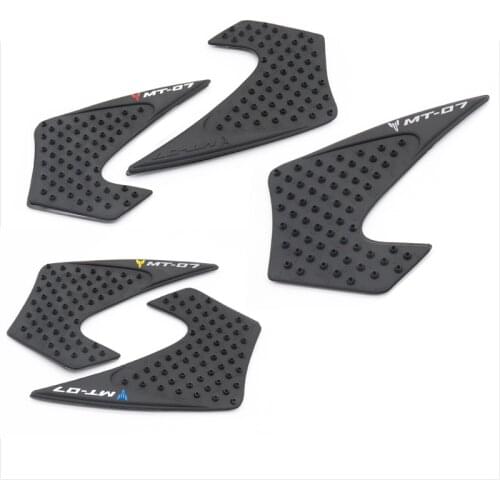 Motorcycle Tank Traction Pad Side Gas Knee Grip Protector Anti Slip Sticker For YAMAHA MT-07 MT07