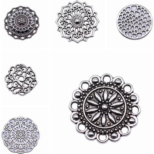 Sejuani diy charms for jewelry making kit pendant for bracelet jewelry accessories Mandala Pattern Charms