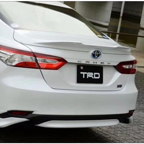 SHCHCG For Toyota Camry Spoiler 2018 ABS Plastic Material Primer Color Rear Boot Trunk Wing Rear Roof Spoiler Car Accessories