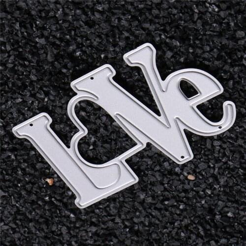 Carbon Steel LOVE Scrapbooking Die Cutting Stencils DIY Album Card Crafts Paper E56C