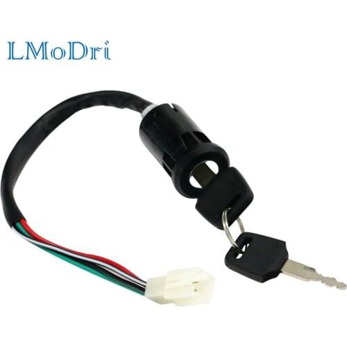 LMoDri Universal Motorcycle Motorbike Ignition Switch Key with Wire for Honda/Quad for Yamaha for Suzuki Scooter ATV CG125