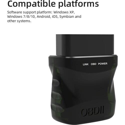 V015 elm327 Bluetooth 4.0 OBD2 scanner MM32L073 OBD car diagnostic tool code reader for Android/IOS/Windows