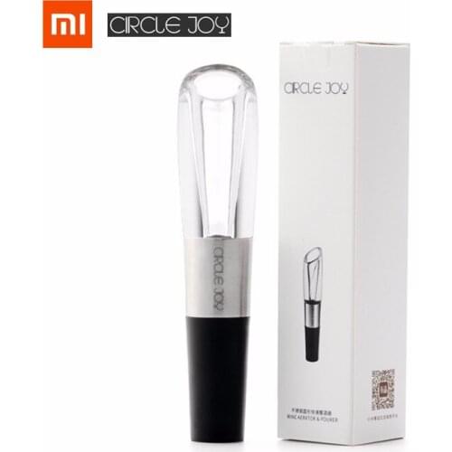 Xiaomi Circle Joy Wine Aerating Pourer Red Wine Decanter Aerator Stainless Steel Quick Decanting from Xiaomi Youpin