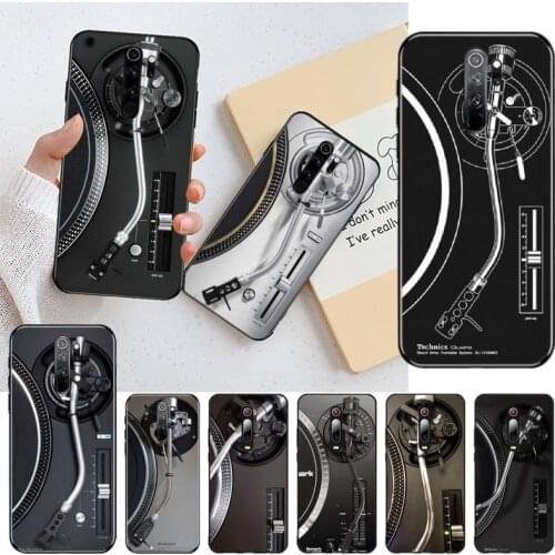 YJZFDYRM Turntables DJ Phone Case Cover for Redmi Note 9 8 8T 8A 7 6 6A Go Pro Max Redmi 9 K20